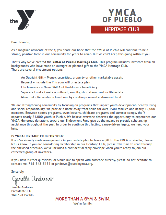 Heritage Club Letter thumbnail