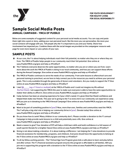 Sample Social Media Posts THUMBNAIL