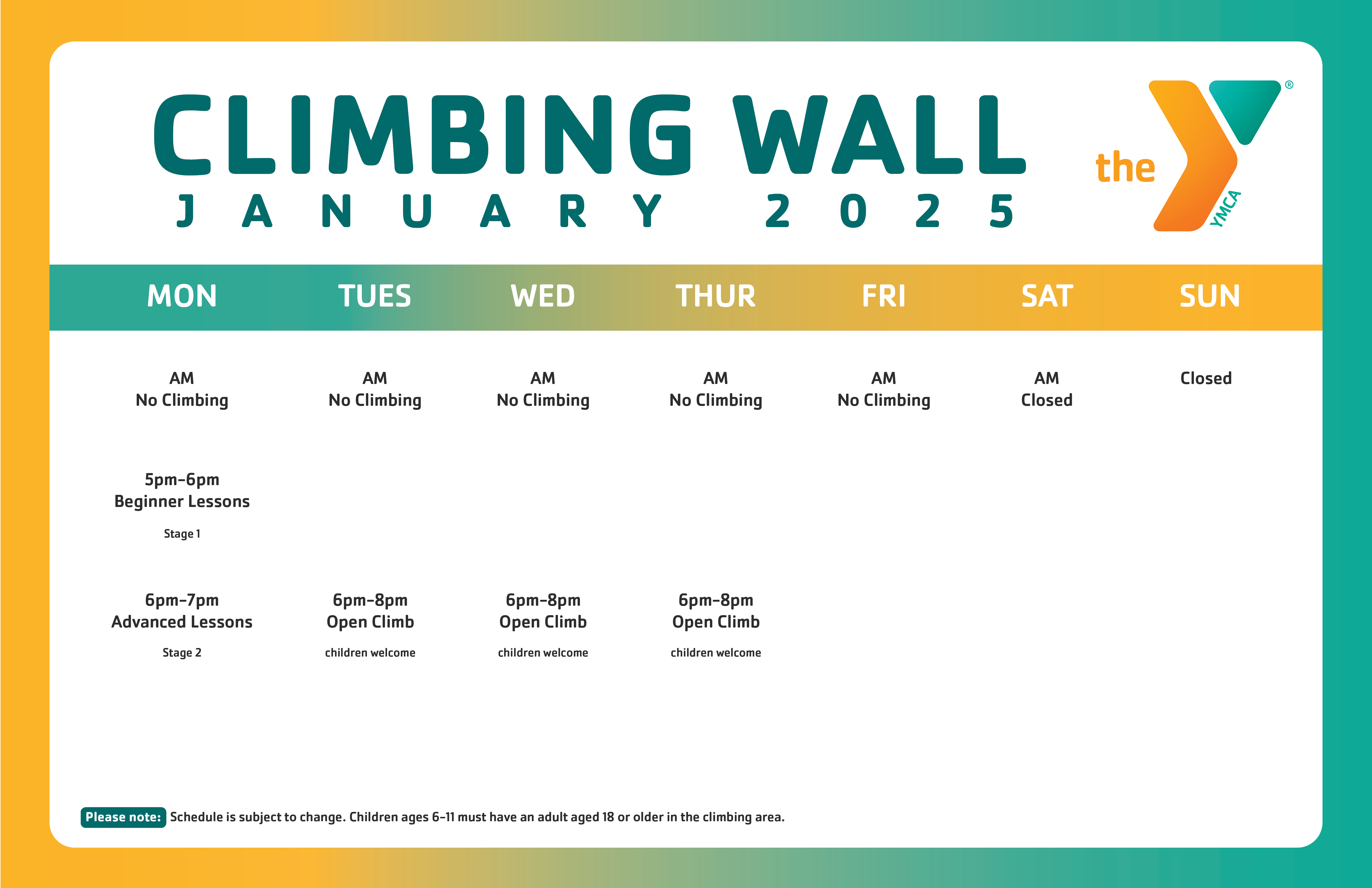 Climbing Wall Jan 2025