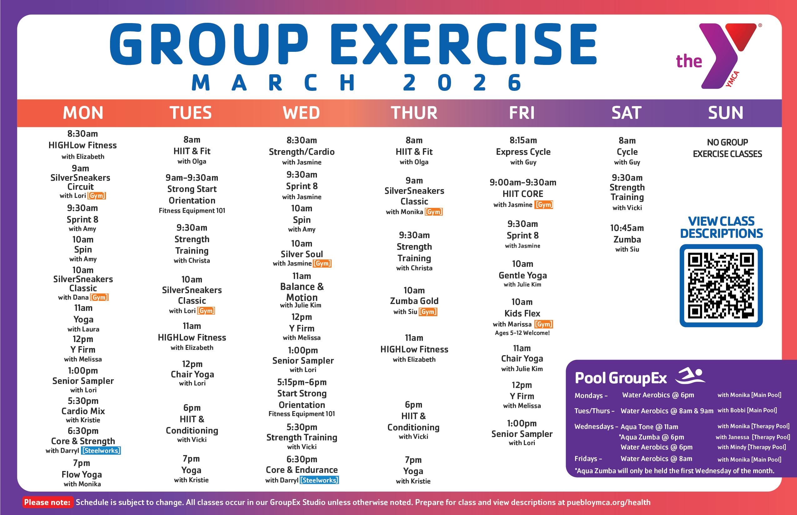 GroupEx Schedule_MAR2026